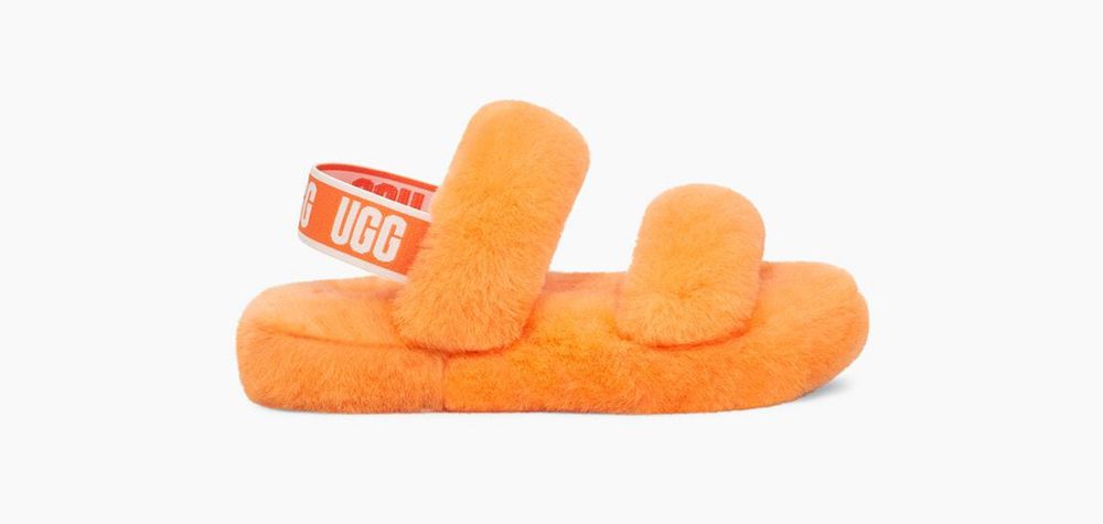 Ugg Slide Big Kids - Ugg Oh Yeah Orange - 312NXWFPM